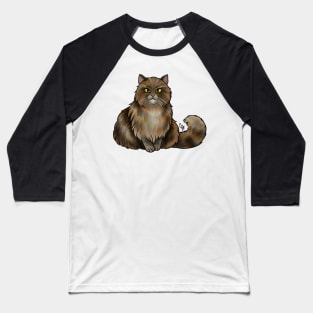 Cat - British Longhair - Brown Tabby Baseball T-Shirt